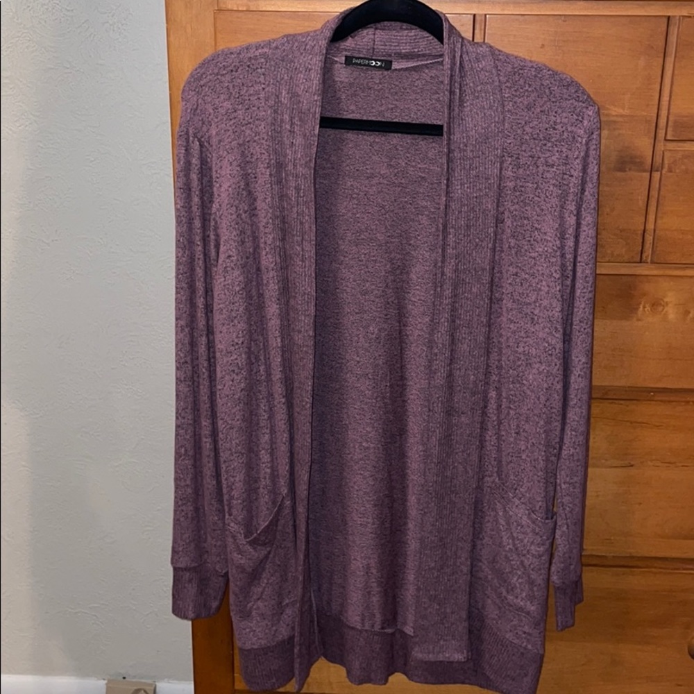 Lightweight purple cardigan